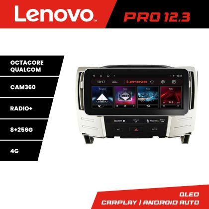 Navigatie Lexus RX300 2003-2008 Lenovo PRO 8+256 12.3 inch qled android 4G DSP gps internet  Kit-RX300