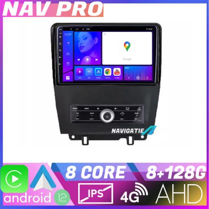 Navigatie Ford Mustang intre anii 2009 2014 EDOTEC-LITE Android Ecran 720P Octa Core 8 128 Carplay
