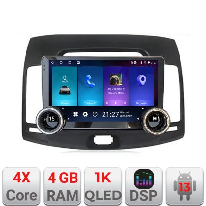Navigatie Hyundai Elantra 2007-2011 Kit-2009 Edotec  4+64 10.5 inch Incell 1K android Wifi 5Ghz gps internet