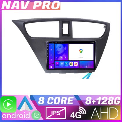 Navigatie Honda Civic 2012 2016 KIT CIVIC EDOTEC-LITE Android Ecran 720P Octa Core 8 128 Carplay