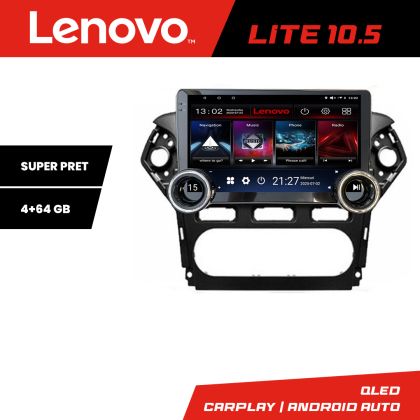 Navigatie Ford Mondeo 2010-2014 Kit-mondeo-clima Lenovo  8 core 4+64 10.5 inch Incell 1K android Wifi 5Ghz gps internet
