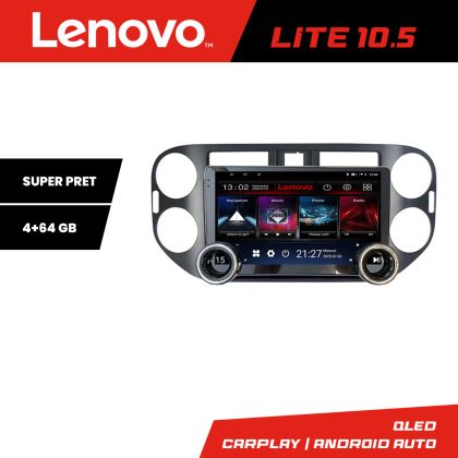 Navigatie VW Tiguan si Golf Plus 2012-2016 Lenovo  8 core 4+64 10.5 inch Incell 1K android Wifi 5Ghz gps internet  Kit-489v2