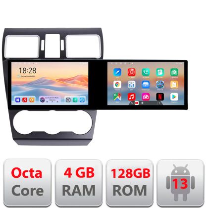 Navigatie Subaru Forester XV Edotec Incell 1K 10.5 inch  8 core 4+128 carplay android auto radio internet kit-062-2019+EDT-E211-RK