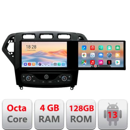 Navigatie Ford Mondeo 2007-2010 Edotec 8 core 4+128 10.5 inch Incell 1K android Wifi 5Ghz gps internet