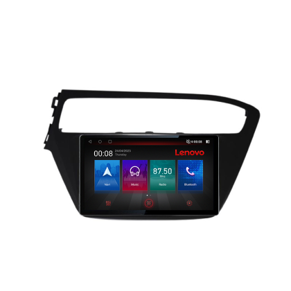 Navigatie Hyundai I20 2014-2019 Lenovo 8 core QLED Qualcomm 4+64 360 Android Waze USB Navigatie Internet Youtube Radio