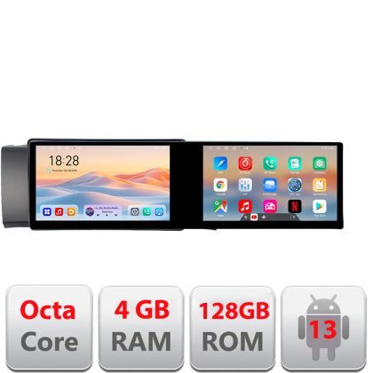 Navigatie Subaru BRZ 2012-2021 Toyota GT 86 2012-2021 Edotec 2 ecrane  8 core 4+128 21.6 inch Incell android Wifi 5Ghz gps internet  KIT-BRZ