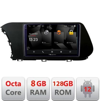 Navigatie Hyundai I20 2020- 5960Pro-i20 Android Octa Core Qualcomm 2K Qled 8+128 DTS DSP 360 4G Optical