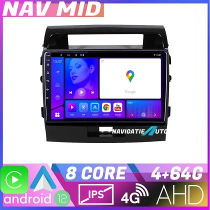 Navigatie Toyota LandCruiser 2008 2015 KIT 381 EDOTEC-LITE Android Ecran 720P Octa Core 4 64 Carplay