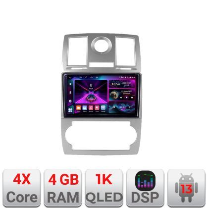 Navigatie Chrysler 300C 2004-2008 A-CH06  4+64 InCell Display 1K Android Waze USB Navigatie Internet Youtube Radio