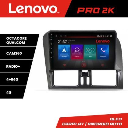 Navigatie Volvo XC60 2014-2018 Lenovo 8 core QLED 2K 4+64 360 Android Waze USB Navigatie Internet Youtube Radio