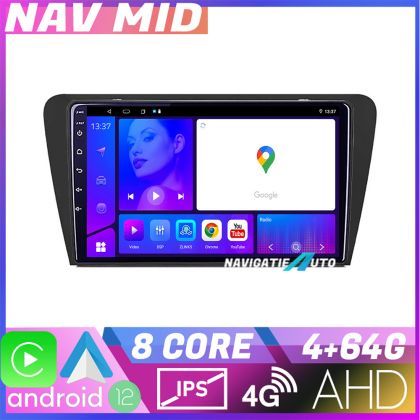 Navigatie Skoda Octavia 3 KIT 279 EDOTEC-LITE Android Ecran 720P Octa Core 4 64 Carplay