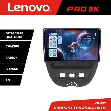 Navigatie Citroen C1 Peugeot 107 Toyota Aygo 2005-2014 Android radio gps internet 8 core QLED 2K 12+256 360 Lenovo v1