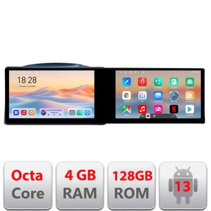 Navigatie Jeep Grand Cherokee 2004-2007 Edotec 2 ecrane  8 core 4+128 21.6 inch Incell android Wifi 5Ghz gps internet  Kit-cherokee-2007