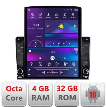 Navigatie Renault Trafic 2008-2012 Octa Core ecran tip TESLA 9.7" cu Android Radio Bluetooth Internet GPS WIFI 4+32GB DSP 4G