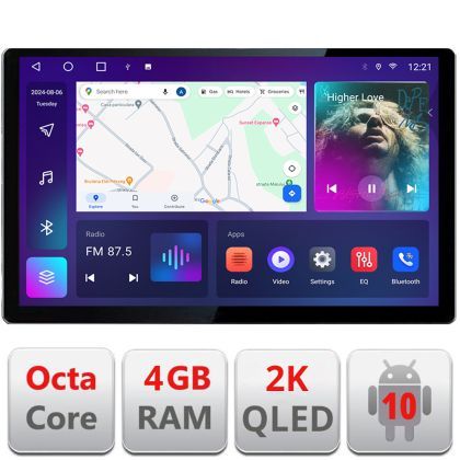 Navigatie dedicata Hummer H2  2008-2009 Edonav ecran 13" 2K 4+32 Android Waze USB Navigatie 4G 360 Toslink Youtube Radio KIT-H2 V2