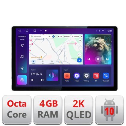 Navigatie dedicata NIssan Navara 2017- N-NAVARA17 Edonav ecran 13" 2K 4+32 Android Waze USB Navigatie 4G 360 Toslink Youtube R