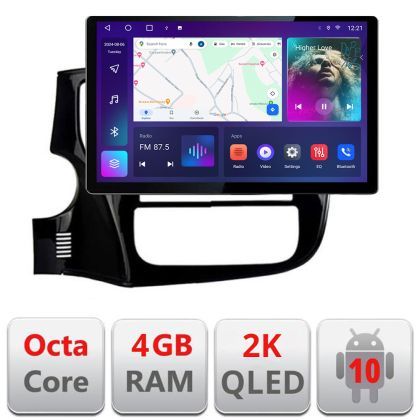 Navigatie dedicata Mitsubishi Outlander 2014- N-1230 Edonav ecran 13" 2K 4+32 Android Waze USB Navigatie 4G 360 Toslink Youtub