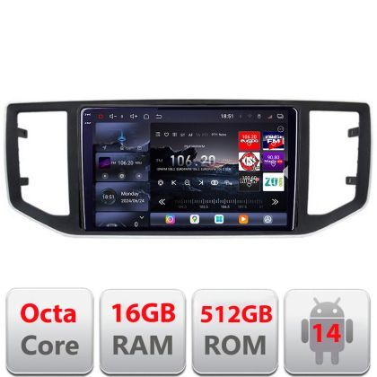 Navigatie vw crafter 2018- Edotec Kit-CRAFTER 8 core QLED 2K 16+512GB 360 Android Waze USB Navigatie Internet Youtube Radio