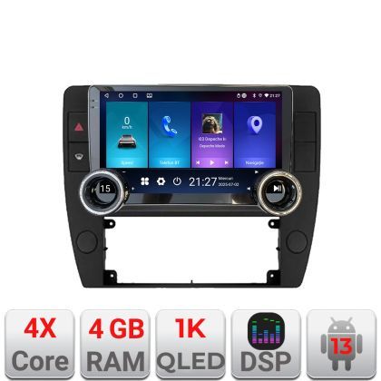 Navigatie Passat B5 1997-2004 Edotec  4+64 10.5 inch Incell 1K android Wifi 5Ghz gps internet