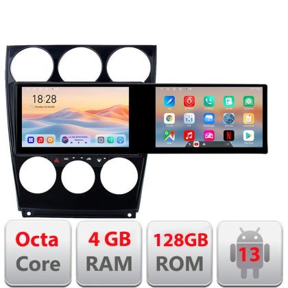 Navigatie Mazda 6 2004-2008 Kit-944 Edotec 2 ecrane  8 core 4+128 21.6 inch Incell android Wifi 5Ghz gps internet