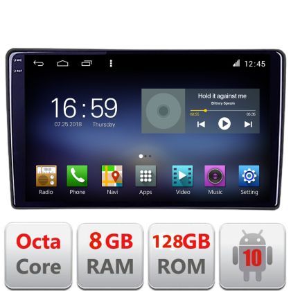 Navigatie dedicata  Ford Fiesta 2020-  Android radio gps internet Octa Core 4+64 LTE Kit-fiesta-2020+EDT-E609