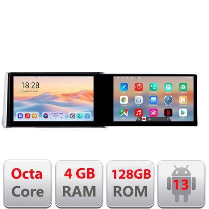 Navigatie Toyota Rav4 2018- Kit-RAV4 Edotec 2 ecrane  8 core 4+128 21.6 inch Incell android Wifi 5Ghz gps internet  Cor