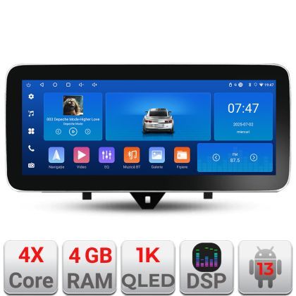 Navigatie Smart For Two 2010-2015 K-Smart10 Edotec 4+64 12.3 inch Incell 1K android Wifi 5Ghz gps internet