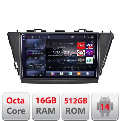 Navigatie Toyota Prius 5 Plus 2012-2020 Android radio gps internet 8 core QLED 2K 16+512GB 360 Edotec