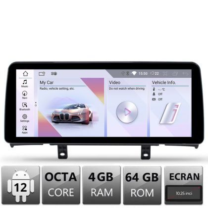 Navigatie dedicata Edotec BMW Seria 1 F20 masini cu NBT Android ecran 10.25" 4+64 4G BT