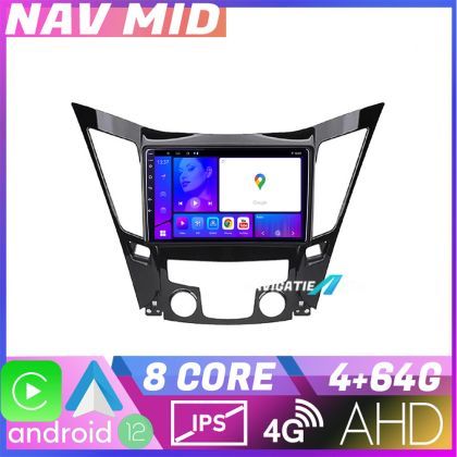 Navigatie Hyundai Sonata 2011 2015 KIT 259 EDOTEC-LITE Android Ecran 720P Octa Core 4 64 Carplay