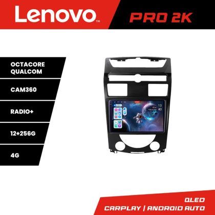 Navigatie Ssang Yong Rexton 2006-2013 Lenovo Kit- rexton07 8 core QLED 2K 12+256 360 Android Waze USB Navigatie Internet Youtube Radio