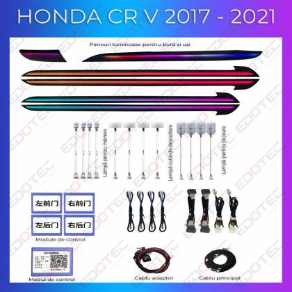 Lumini ambientale Honda CRV 2017-2021 set complet control telefon sau sistem original