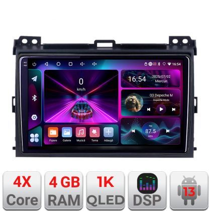 Navigatie Toyota Prado 2007- A-456  4+64 InCell Display 1K Android Waze USB Navigatie Internet Youtube Radio