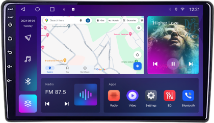 Navigatie Ford Transit 2019- varianta ecran de fabrica Android Ecran QLED octa core 4+64 carplay android auto KIT-transit-2019-b+EDT-E309V3
