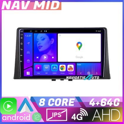 Navigatie Citroen Berlingo 2019 2021 KIT berlingo18 EDOTEC-LITE Android Ecran 720P Octa Core 4 64 Carplay v2