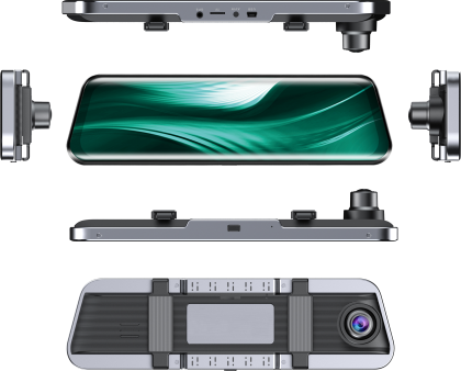 Oglinda cu camera DVR Lenovo M8 ecran de 9.66 inch 1080 fata 1080p spate Wifi Blind Spot Adas