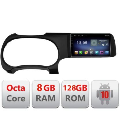 Navigatie Hyundai I10 2020 F-i10 Octa Core cu Android Radio Bluetooth Internet GPS WIFI DSP 8+128GB 4G