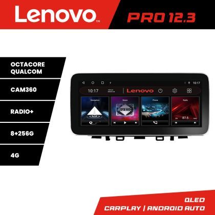 Navigatie Kia Stonic 2016-2020 Lenovo PRO 8+256 12.3 inch qled android 4G DSP gps internet  Kit-Stonic
