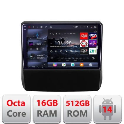 Navigatie Subaru Forester 2017-2020 Edotec Kit-forester20 8 core QLED 2K 16+512GB 360 Android Waze USB Navigatie Internet Youtube Radio