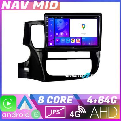 Navigatie Mitsubishi Outlander 2014 KIT 1230 EDOTEC-LITE Android Ecran 720P Octa Core 4 64 Carplay