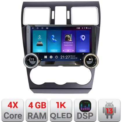 Navigatie Subaru Forester XV Edotec Incell 1K 10.5 inch  4+64 carplay android auto radio internet kit-062-2019+EDT-E211-RK