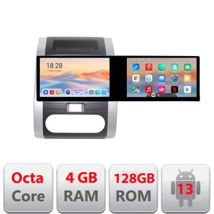 Navigatie Nissan X-trail old Kit-001 Edotec 2 ecrane  8 core 4+128 21.6 inch Incell android Wifi 5Ghz gps internet