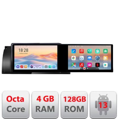 Navigatie BMW E39 si E53 Kit-082 Edotec 2 ecrane  8 core 4+128 21.6 inch Incell android Wifi 5Ghz gps internet