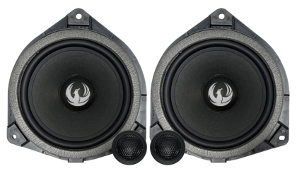 Set 2 Difuzoare componente, TOYOTA pe 2 căi, 6,5” (165 mm) cu filtre și cabluri plug & play, 90 W RMS/180 W MAX, 4 Ohmi, Phoenix Gold, ZDST6CS