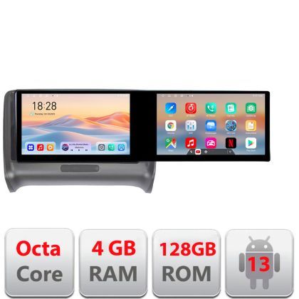 Navigatie Audi TT 2004-2011 Kit-078 Edotec 2 ecrane  8 core 4+128 21.6 inch Incell android Wifi 5Ghz gps internet