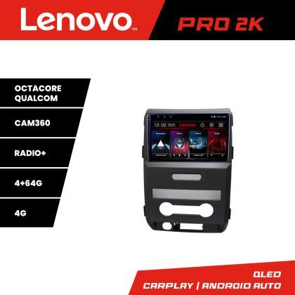 Navigatie Ford F150 2008-2014 Lenovo 8 core QLED 2K 4+64 360 Android Waze USB Navigatie Internet Youtube Radio