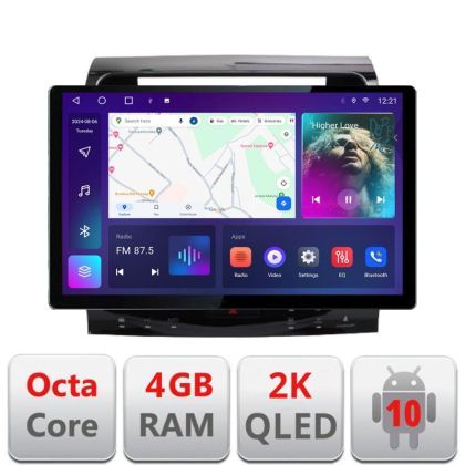Navigatie Toyota Land Cruiser V8 L200 2009-2020 Qled 2K Octa Core 4+32 LTE 4G DSP Wifi 5Ghz android auto carplay radio gps internet kit-381-type-b+EDT-E413-2K+kit-10-9