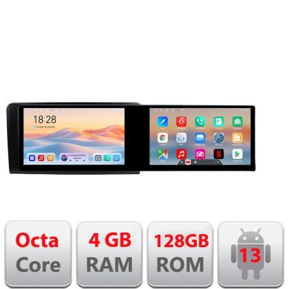 Navigatie Mercedes ML GL Kit-213 Edotec 2 ecrane  8 core 4+128 21.6 inch Incell android Wifi 5Ghz gps internet