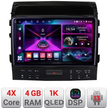 Navigatie Toyota Landcruiser 200 V8 2007-2015 cu navi si 360 Android radio gps internet 4+64 InCell Display 1K KIT-381-360+EDT-E209-RK