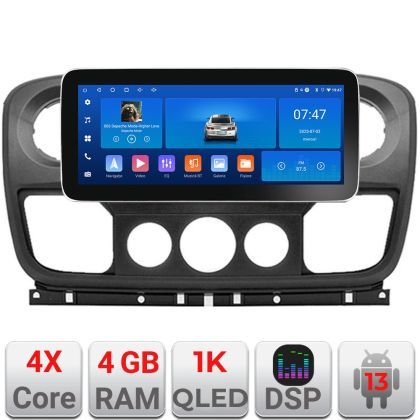Navigatie Opel Movano, Renault Master 2010-2021  Edotec 4+64 12.3 inch Incell 1K android Wifi 5Ghz gps internet v2